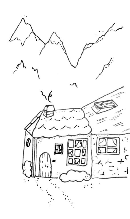 drawing of the house